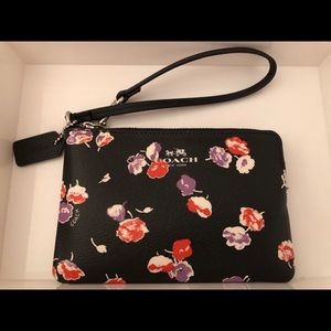 Adorable floral coach wristlet